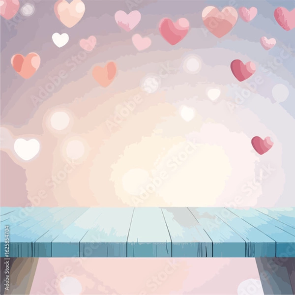 Obraz Romantic Valentine's Day themed background