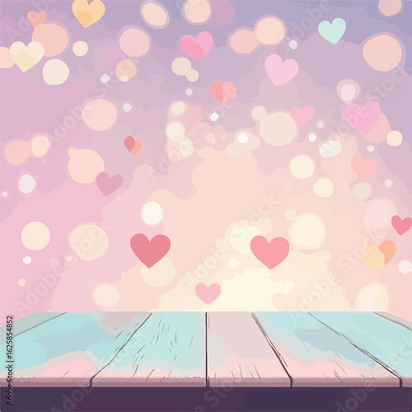Obraz Romantic Valentine's Day themed background