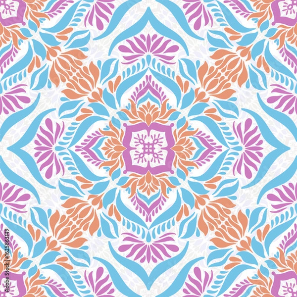 Obraz Beautiful seamless multi-colored flowers,