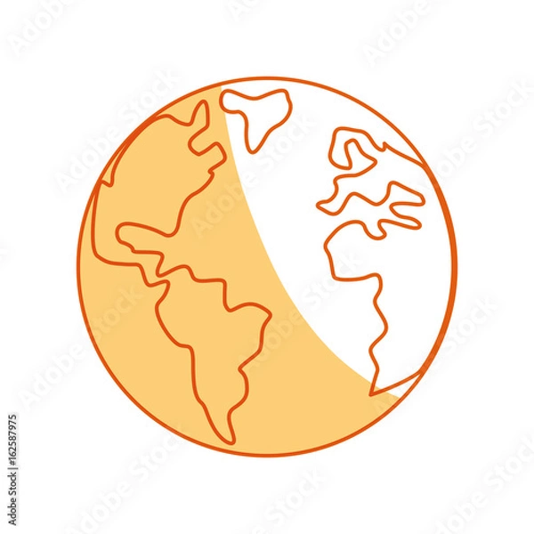 Obraz Planet earth isolated