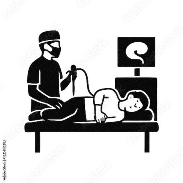 Fototapeta 大腸内視鏡検査のイラスト