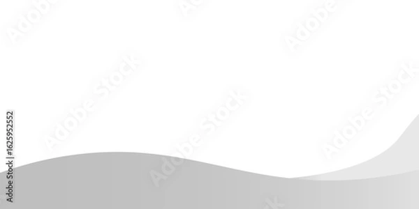 Fototapeta Minimalist white abstract background featuring smooth curved wave shapes and subtle gray gradients. Perfect for business presentations, corporate websites, flyers, and modern design templates.