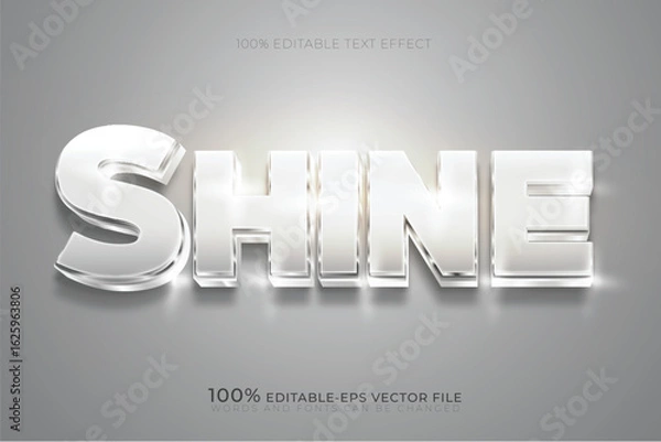 Fototapeta white shine text, shiny text