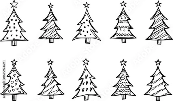 Fototapeta Christmas Tree holiday, pine tree, festive Vector Bundle