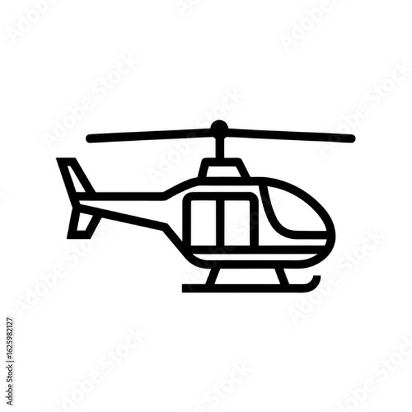 Obraz helicopter vector illustration