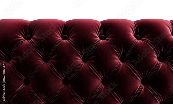 Fototapeta Elegant velvet sofa backrest luxurious living room furniture photography modern home close-up interior design inspiration