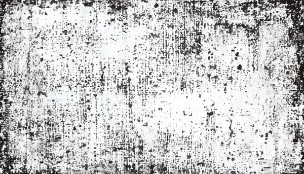 Fototapeta Abstract grunge black and white distressed texture background. Grunge overlay background. Monochrome Texture.