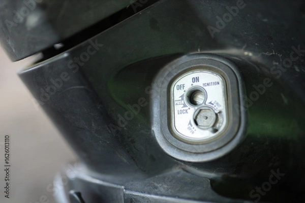 Fototapeta starter key for injection motorcycles