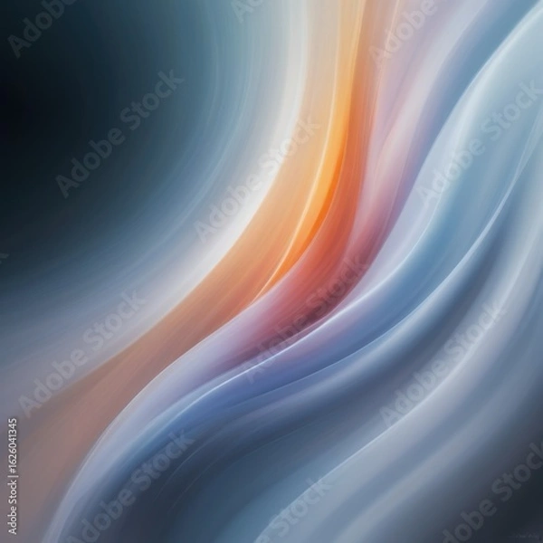 Obraz Colorful abstract wave design with flowing light pattern