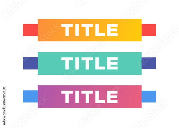 Obraz Title bar labels