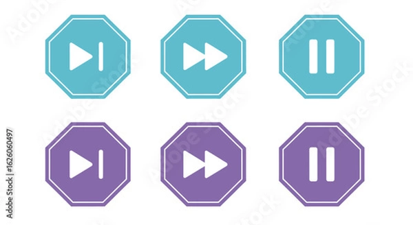 Fototapeta set of labels with arrows