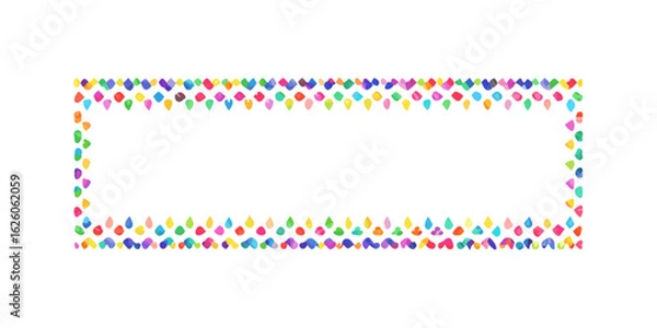 Obraz Landscape vibrant dots frame 
