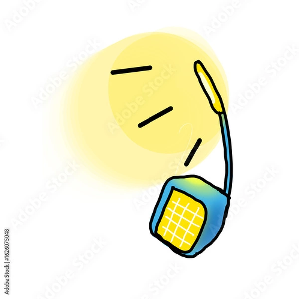 Obraz โคมไฟสีฟ้า