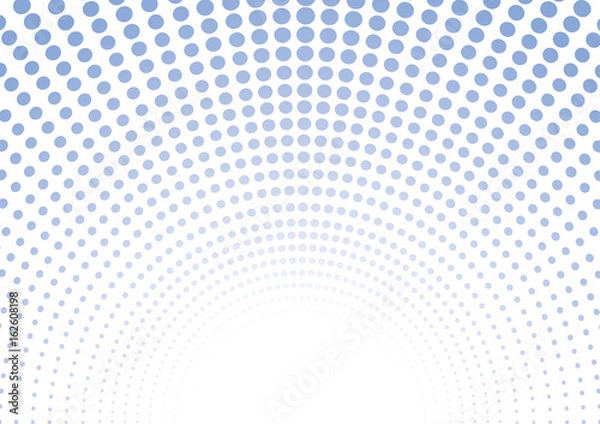Fototapeta Abstract background with different size dots. Vector illustration.