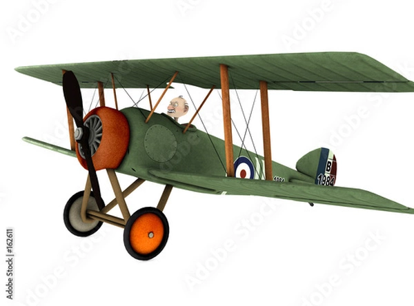 Obraz biplane cartoon 2