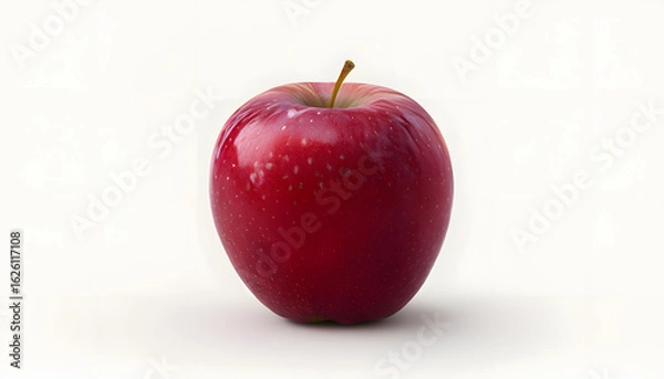 Obraz red apple on white background