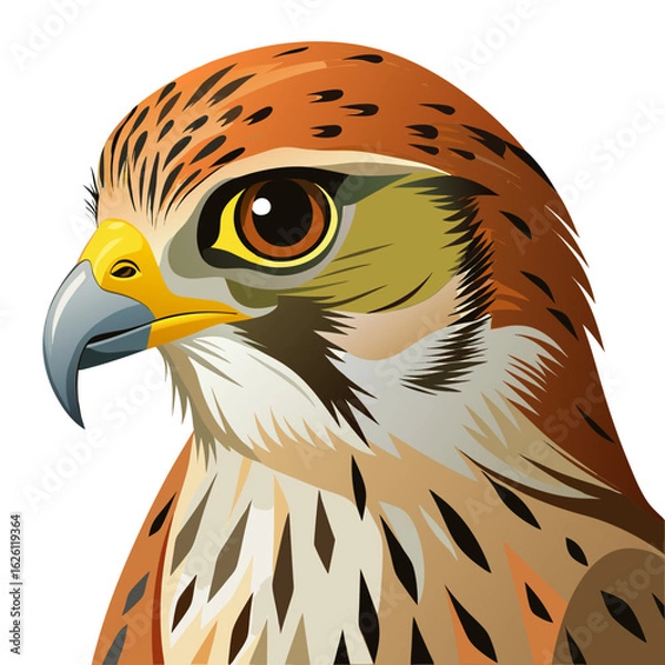 Obraz eagle head isolated on white