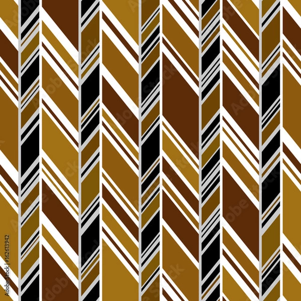 Obraz Stylish zigzag background seamless pattern vector. スタイリッシュなジグザグパターン