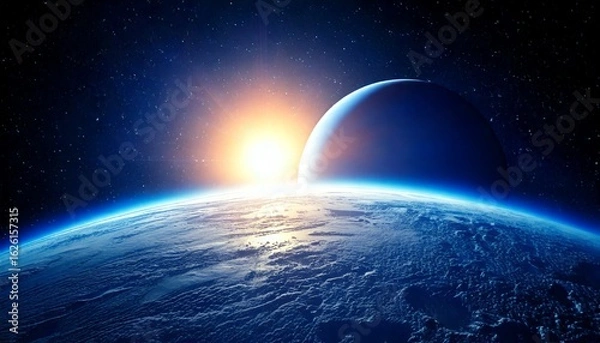 Fototapeta Neptune Rising Over Triton