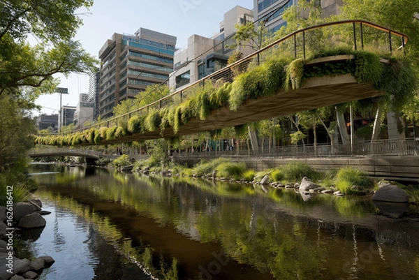 Obraz modern eco city