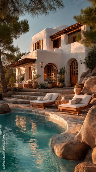 Fototapeta pool at night