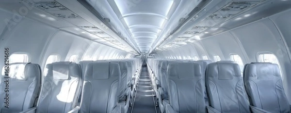 Obraz Empty airplane interior