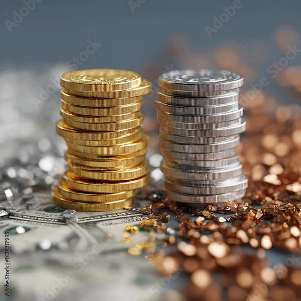 Obraz stack of coins
