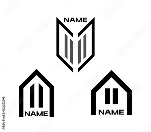 Fototapeta Home Logo Design Template