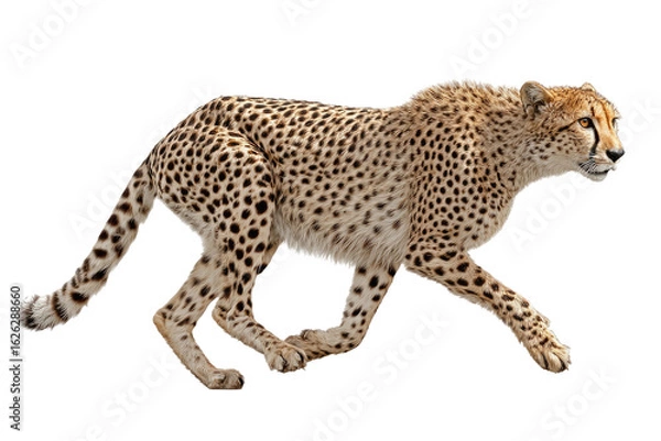 Obraz Cheetah in motion, side profile