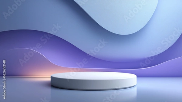 Fototapeta Cosmetic Podiums on Colorful Abstract Backgrounds – Modern Minimal Product Display