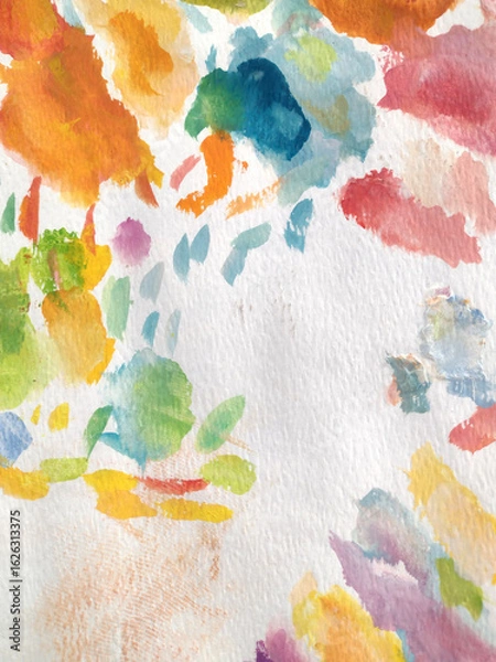 Obraz Abstract acrylic and watercolor painted background