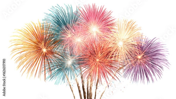 Obraz Colorful fireworks