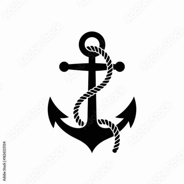 Obraz  anchor with a rope