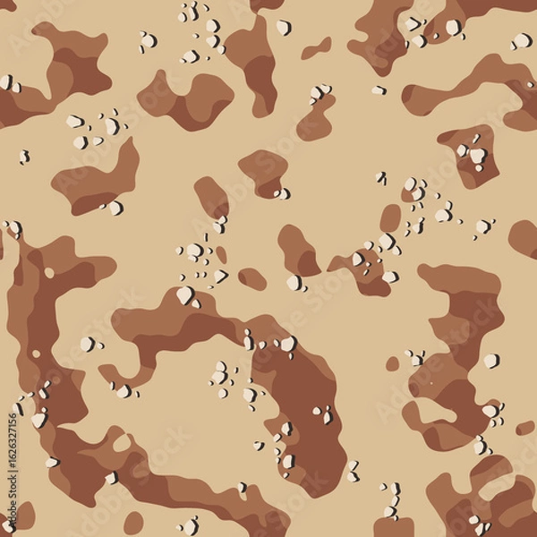 Obraz Seamless Camouflage Pattern 1 – 4K Desert - DBDU
