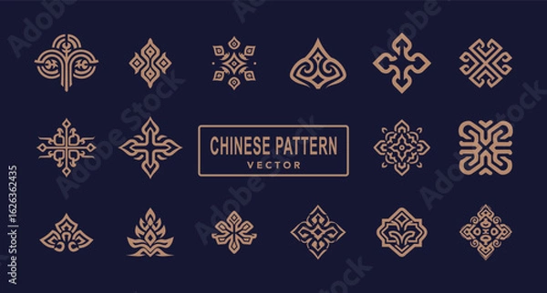 Obraz Chinese traditional pattern classicism