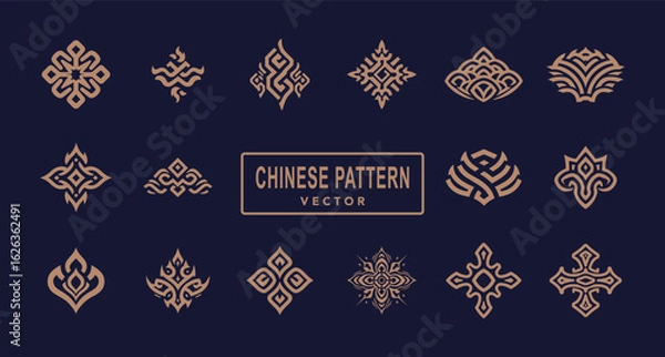 Obraz Chinese traditional pattern classicism