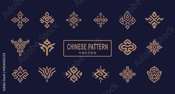 Obraz Chinese traditional pattern classicism