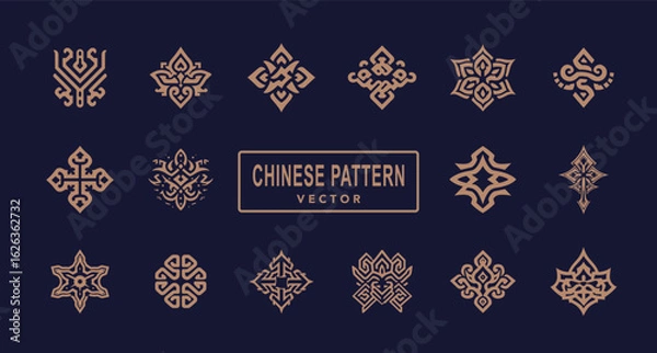 Obraz Chinese traditional pattern classicism