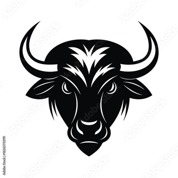 Fototapeta bull head vector