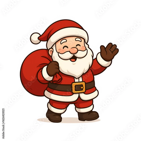 Obraz Jolly Santa Claus Waving.