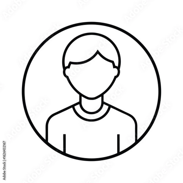 Fototapeta profile avatar ui vector