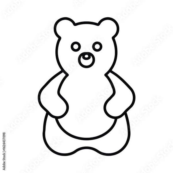 Obraz gummy bear clipart vector