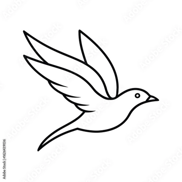 Obraz flying bird clipart