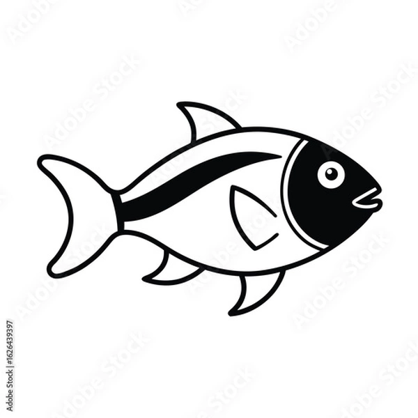 Obraz fish swimming clipart