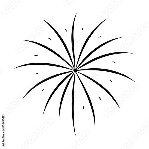 Obraz fireworks clipart vector