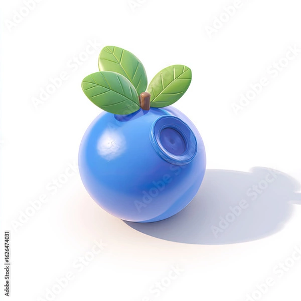 Obraz Quantum Berry  Hyper-Realistic Blueberry Visualization