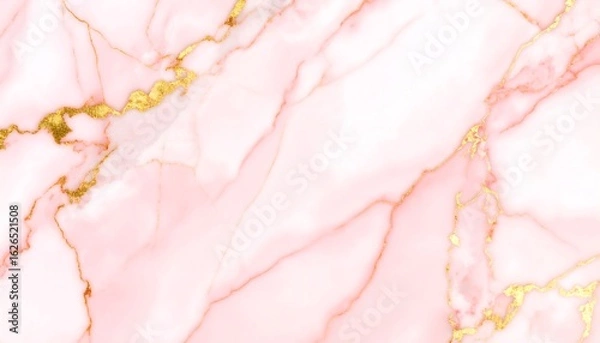 Fototapeta Abstract marble texture in light pink and gold