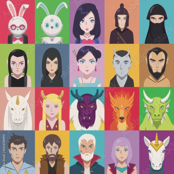 Fototapeta Icônes diverses