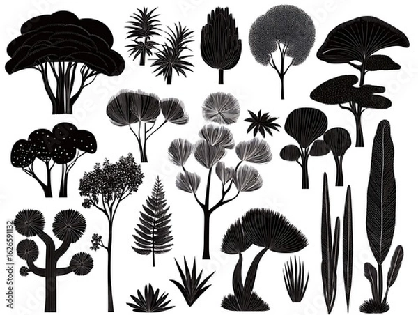 Fototapeta 影絵の森