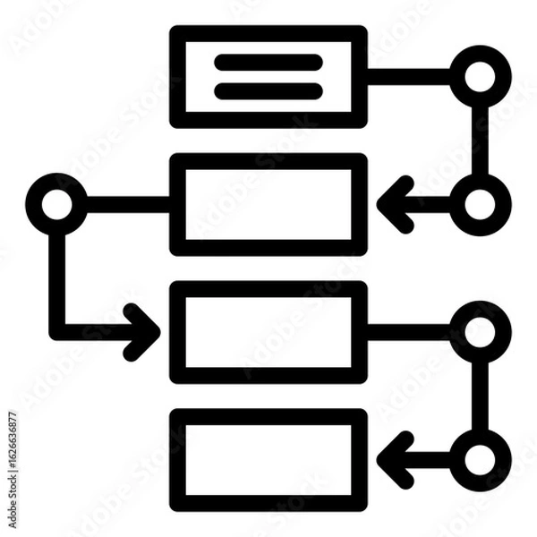 Obraz flow chart icon